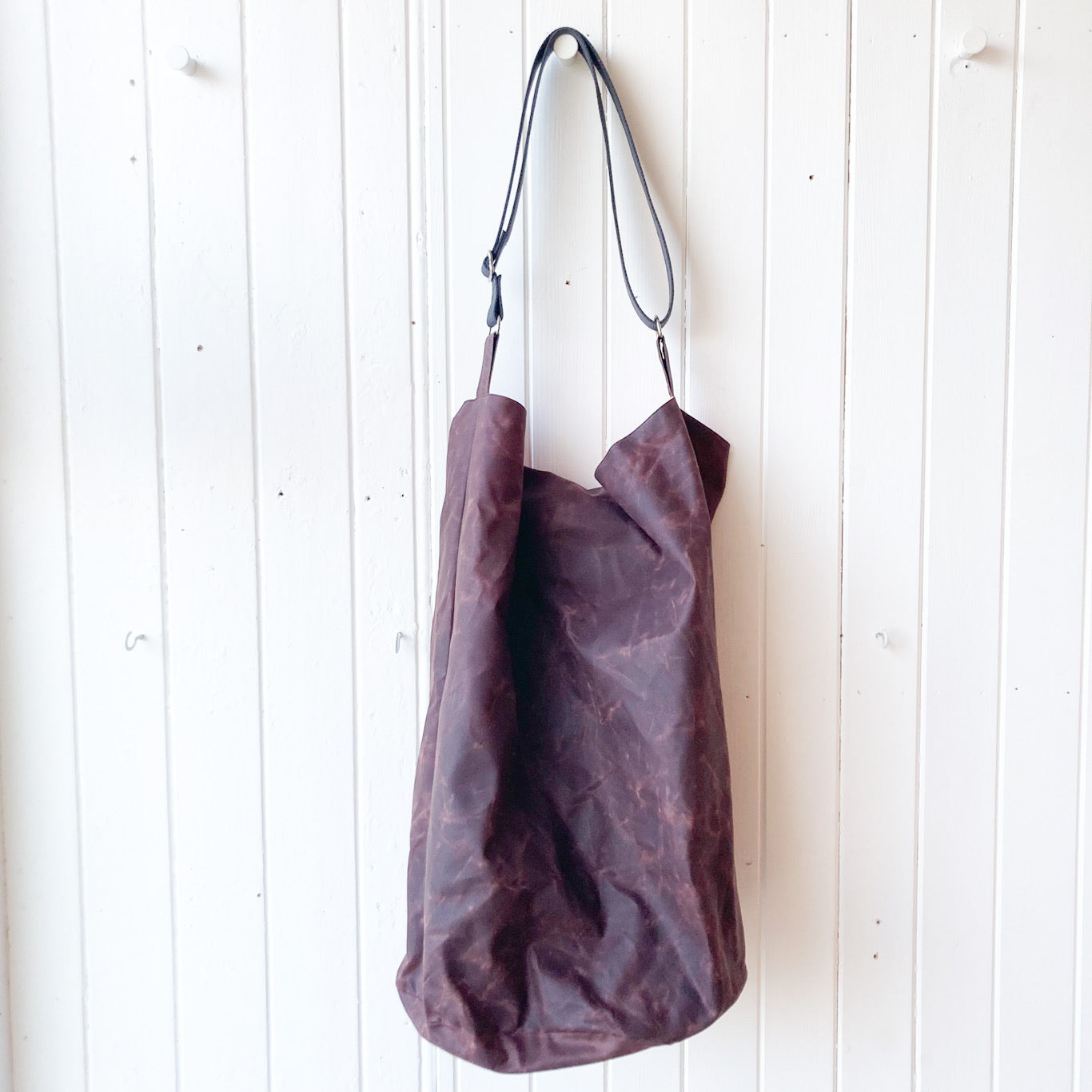 yoga oilskin bucket bag - wide