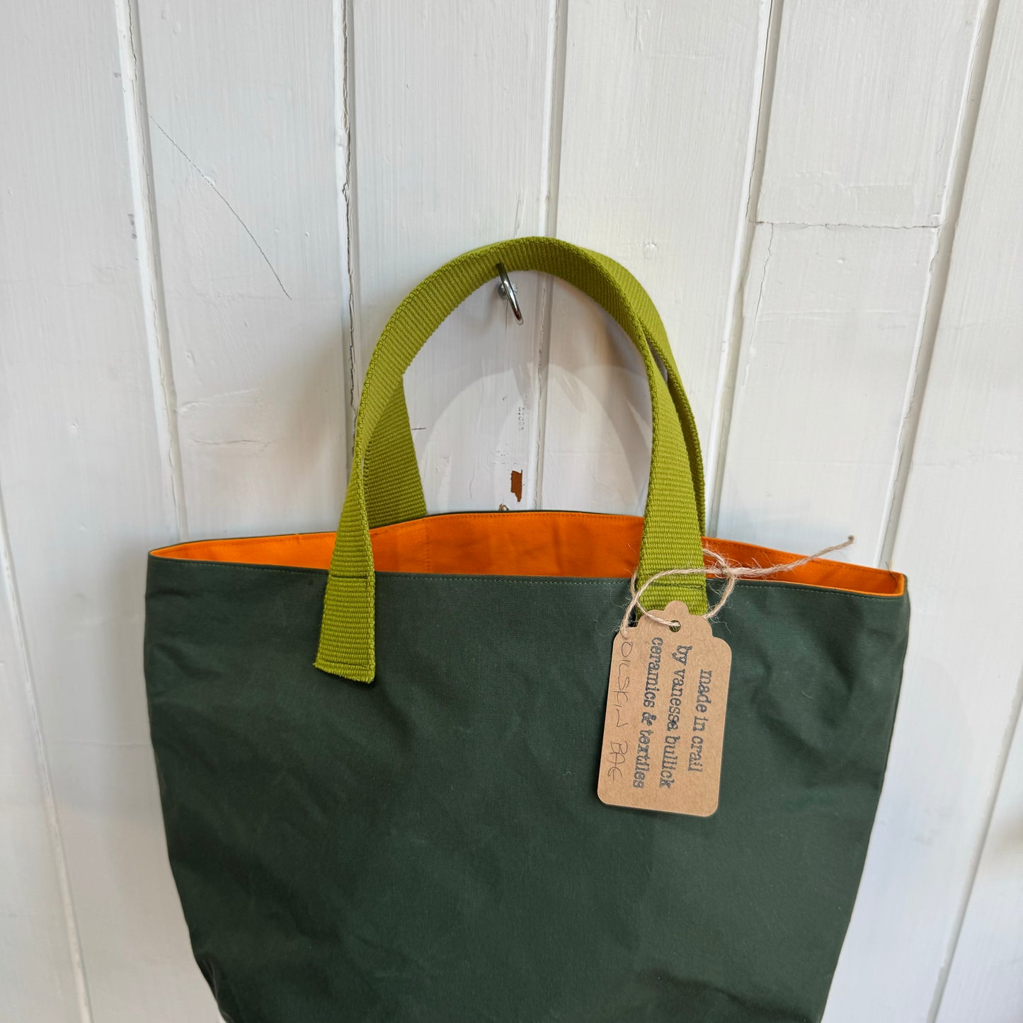 Mini oilskin bag