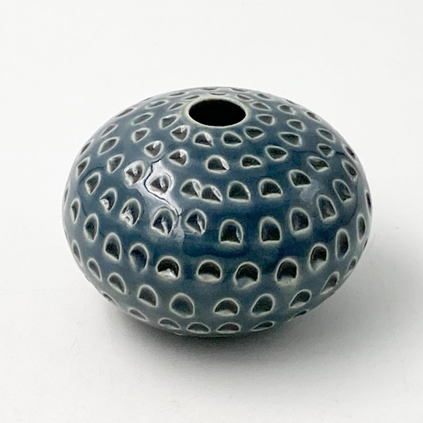 glazed dimpled pot