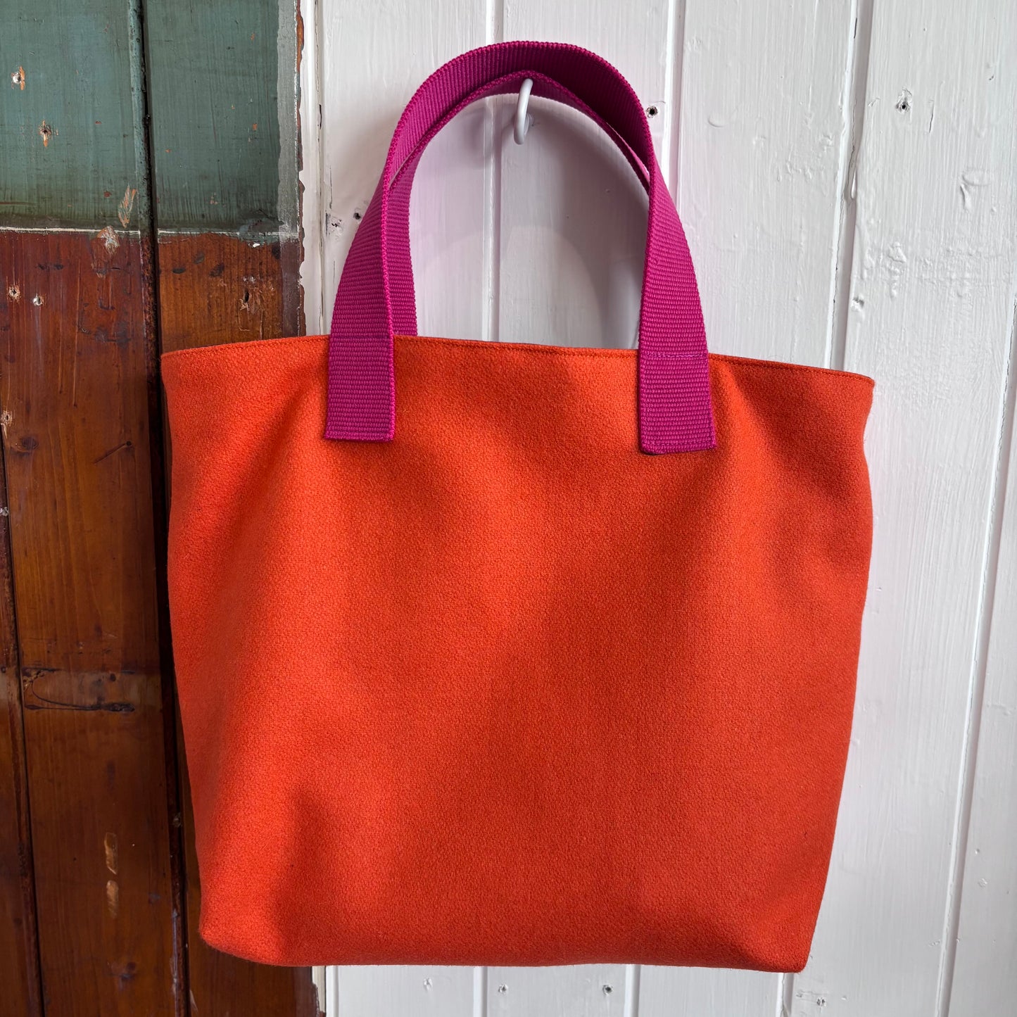Mini oilskin bag - wool