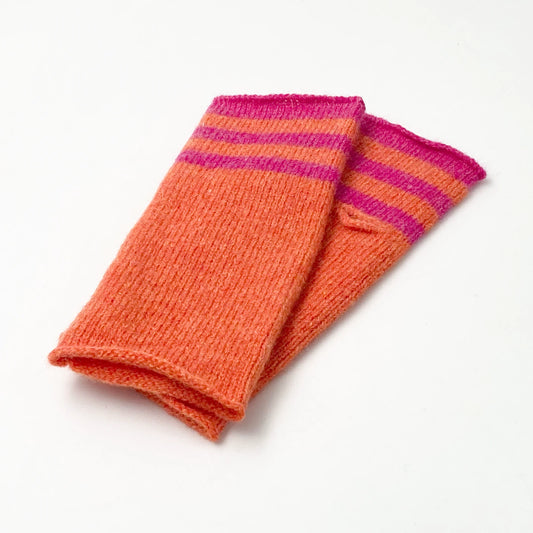 gloves - orange & pink
